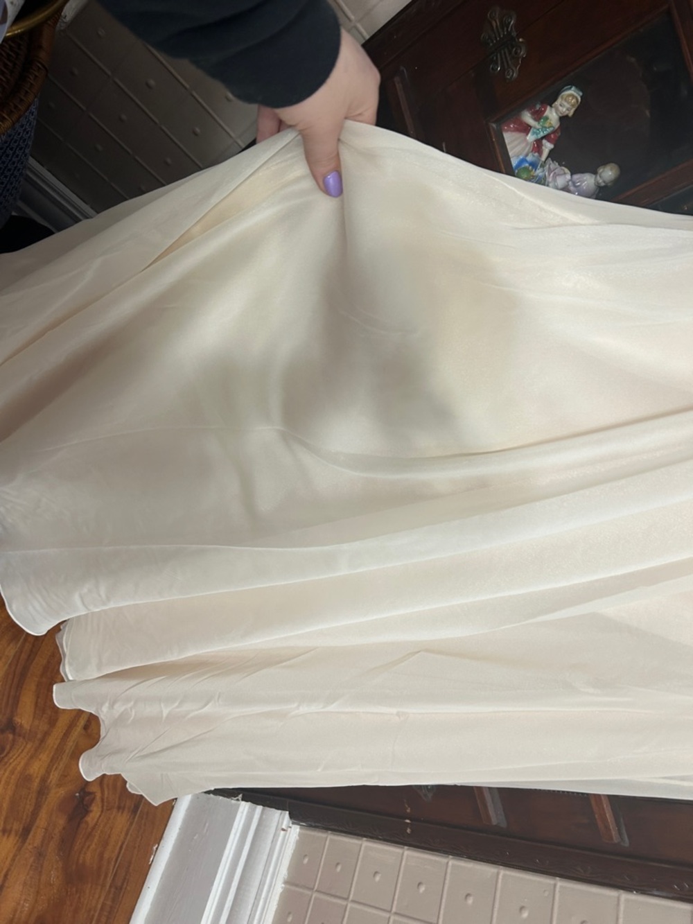 Tony Bowls Ivory Beaded Strapless Evening/Prom Gown - Picture 6 of 12